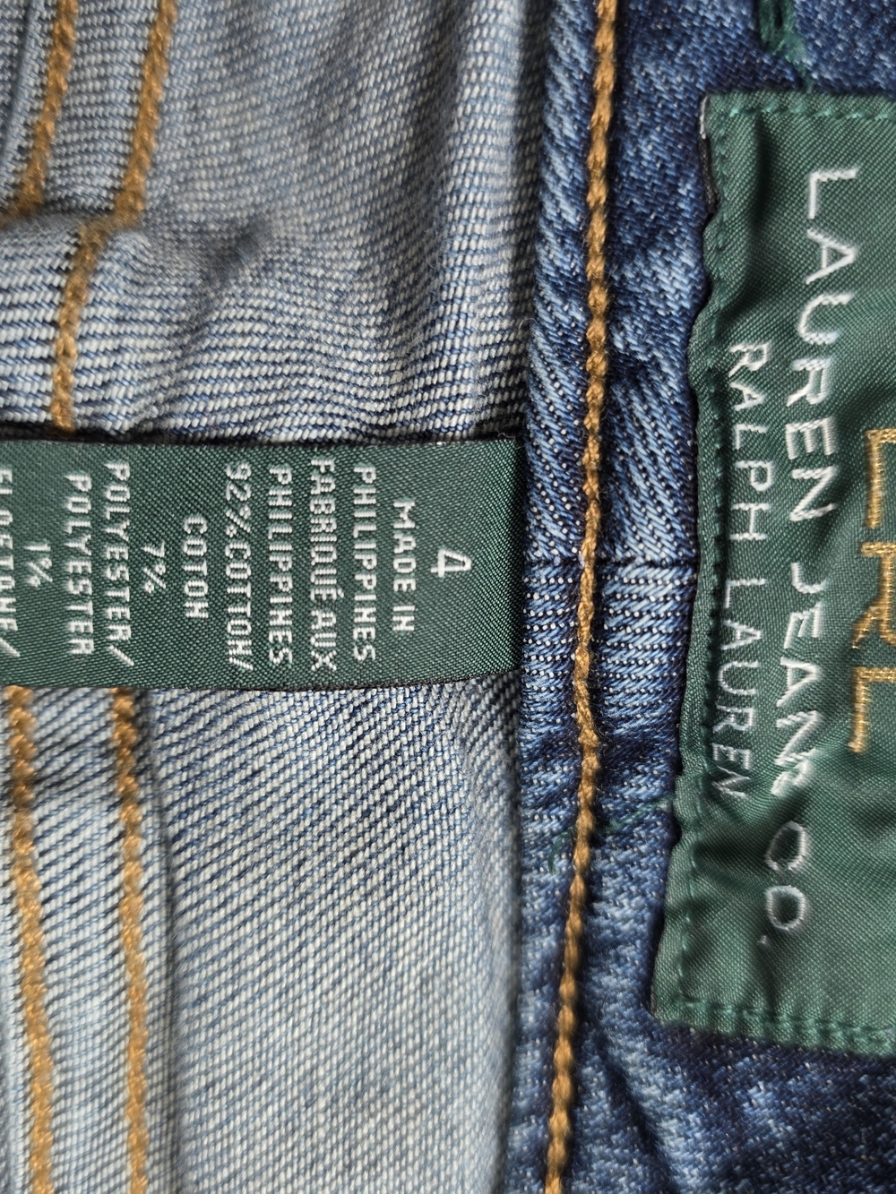Lauren Ralph Lauren LRL Jeans Co Women’s Size 4 Medium Wash Straight Leg Denim - Picture 10 of 15